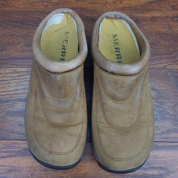 Merrell Jungle Moc Slip On Clogs Womens 7 Brown Suede Comfort Casual - Picture 9 of 14